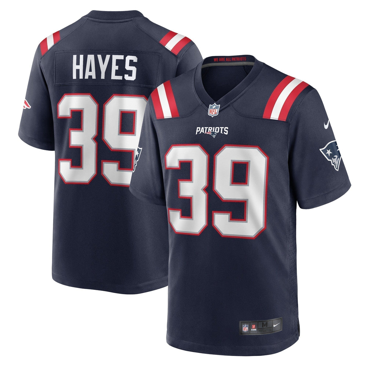 Tae Hayes New England Patriots Nike Home Game   Jersey - Navy