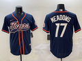 Men's Detroit Tigers Austin Meadows #17 Navy Player Jersey