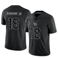 A.Cardinals #18 Marvin Harrison Jr. Player Black RFLCTV Limited Football Jerseys