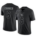 A.Cardinals #6 James Conner Player Black RFLCTV Limited Football Jerseys
