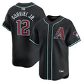A.Diamondbacks #12 Lourdes Gurriel Jr. Player Home Black Limited Basesball Jerseys