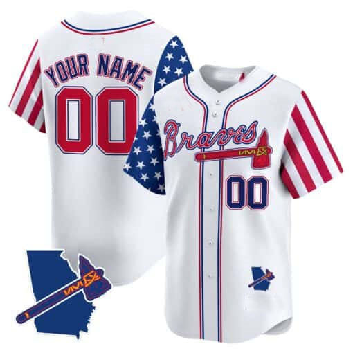 Custom A.Braves Independence Day Vapor Premier Limited V2 ��CStitched Baseball Jerseys