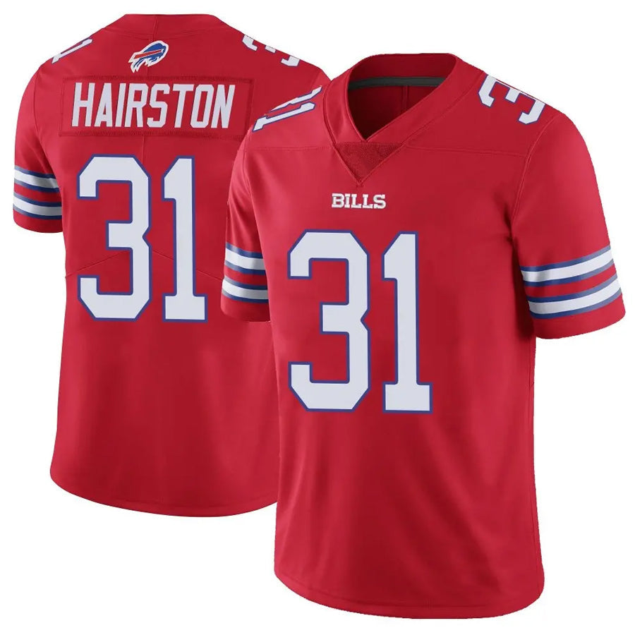 B.Bills #31 Maxwell Hairston Player Vapor F.U.S.E. Limited Red Football Jerseys