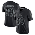 B.Ravens #89 Mark Andrews Player RFLCTV Limited Black Football Jerseys