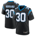 C.Panthers #30 Chuba Hubbard Player Black Team Game Football Jerseys