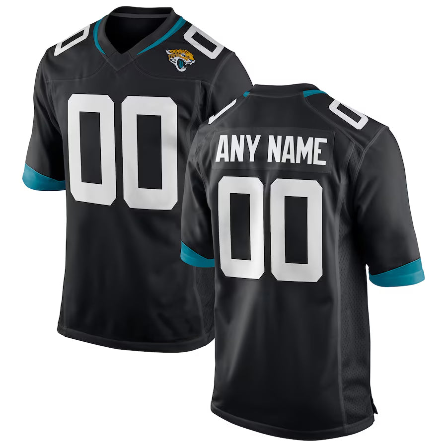 Custom J.Jaguars Black Home Game Football Jerseys