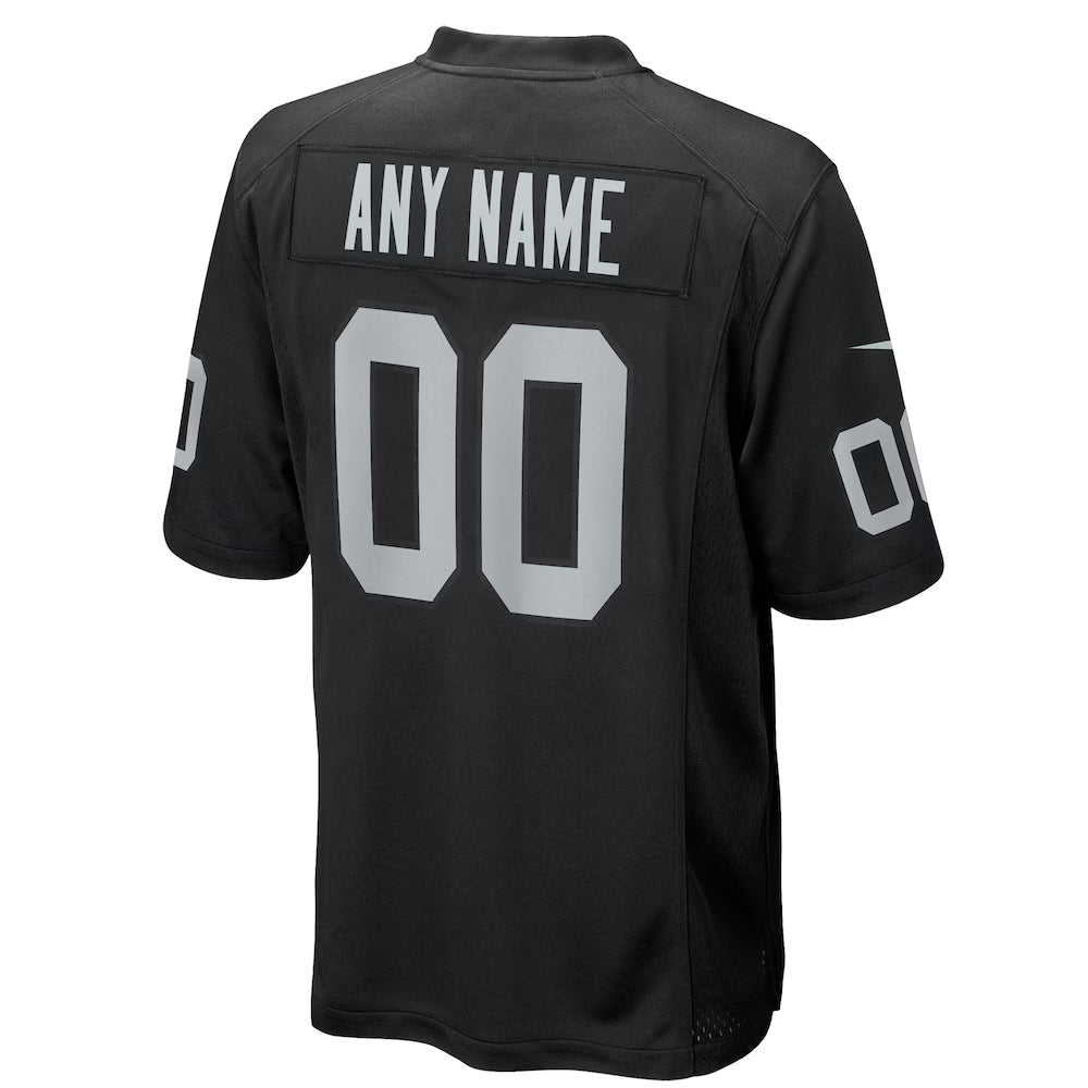 Custom LV.Raiders Black Home Game Football Jerseys