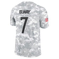 D.Broncos #7 John Elway Player Arctic Camo Salute to Service Limited Football Jerseys