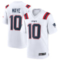 #10 Drake Maye Player NE.Patriots White Game Football Jerseys