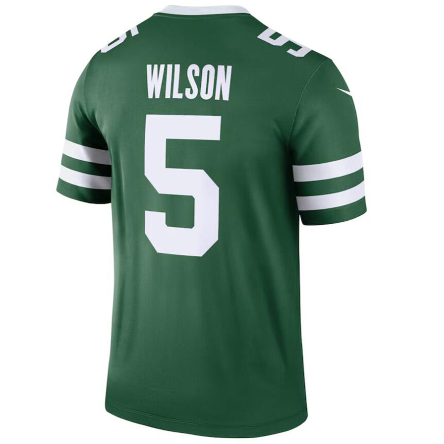 #5 Garrett Wilson Player NY.Jets Green Vapor F.U.S.E. Limited Football Jerseys
