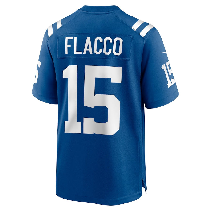 IN.Colts #15 Joe Flacco Player Royal Game Football Jerseys