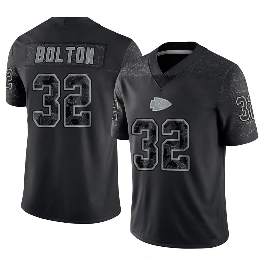 KC.Chiefs #32 Nick Bolton Player Black RFLCTV Limited Football Jerseys