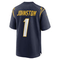 LA.Chargers #1 Quentin Johnston Player Navy Home Game Football Jerseys
