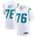 #76 Joe Alt Player LA.Chargers White Game Stitched Football Jerseys