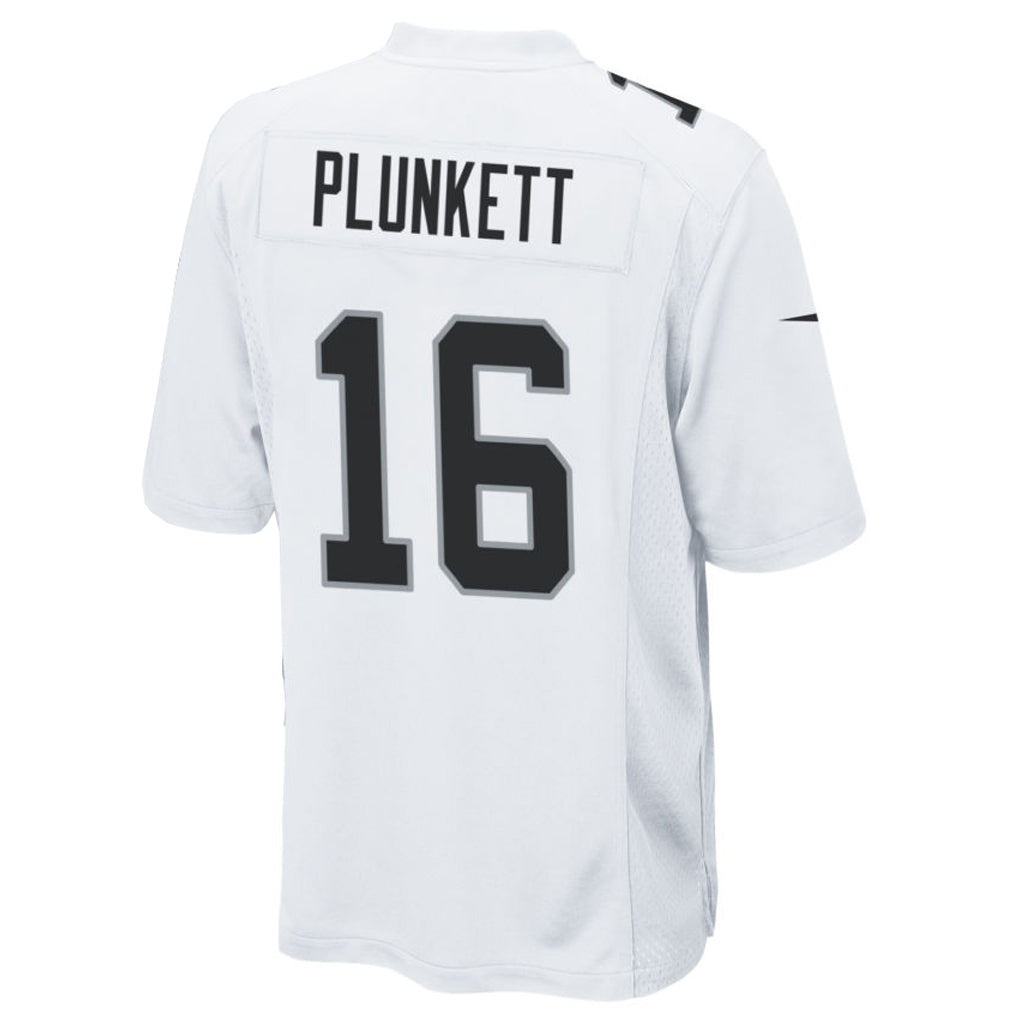 LV.Raiders #16 Jim Plunkett Player White Home Game Football Jerseys