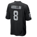 LV.Raiders #8 Ameer Abdullah Player Black Game Stitched American Football Jerseys