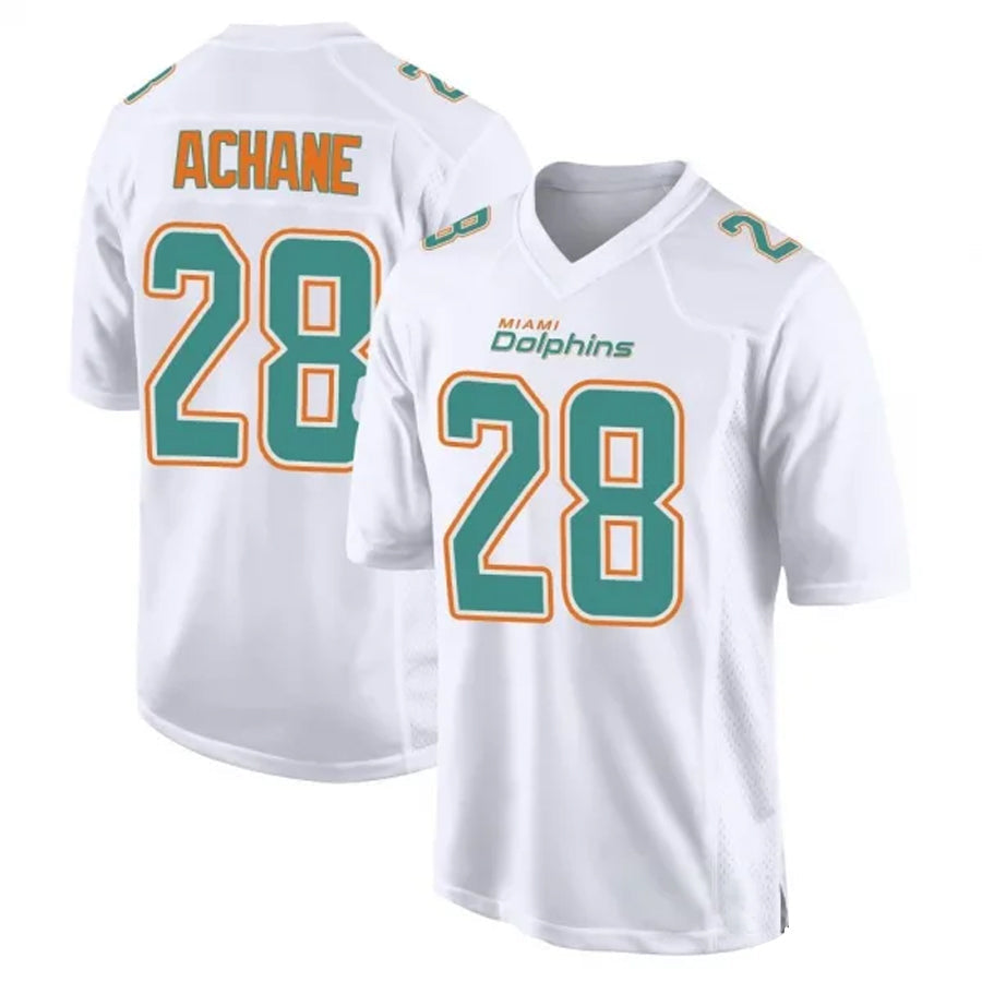 M.Dolphins #28 De?������������Von Achane Player White Foshion Elite Football Jerseys