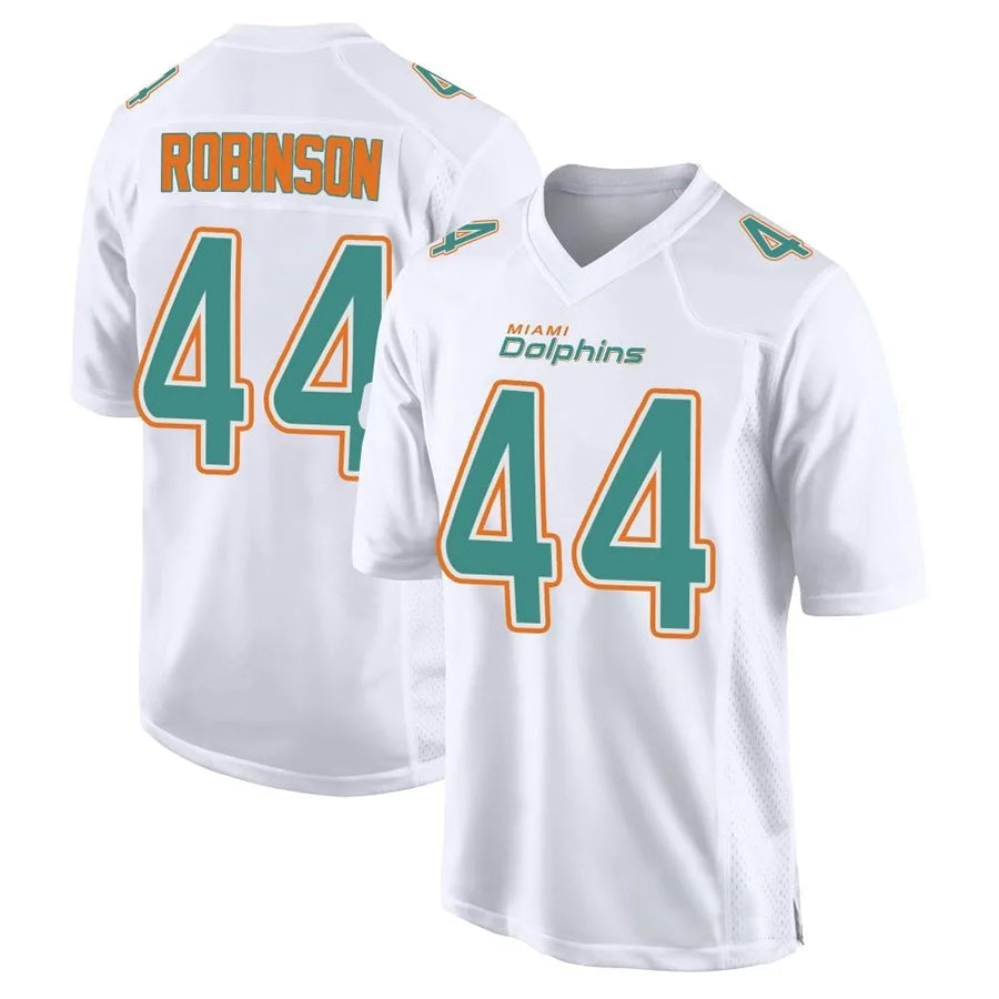 M.Dolphins #44 Chop Robinson Player White Foshion Elite Football Jerseys