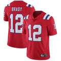 NE.Patriots #12 Tom Brady Player Red Home Limited Football Jerseys