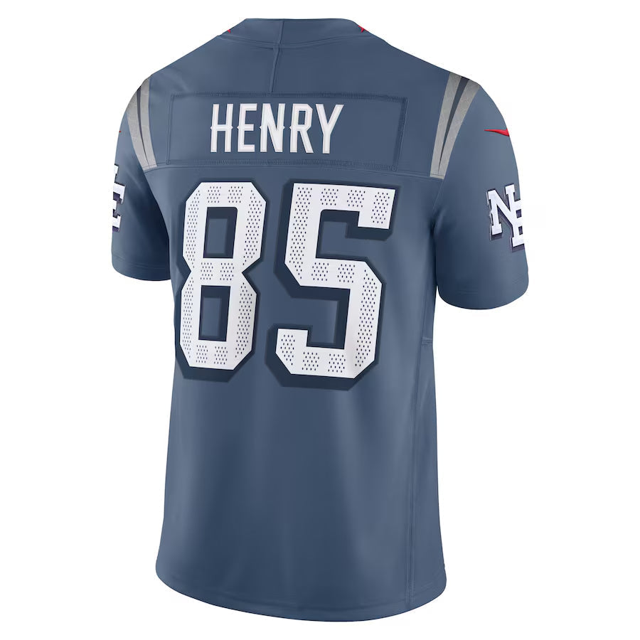 NE.Patriots #85 Hunter Henry Player Storm Blue Rivalries Collection Limited Foothball Jerseys