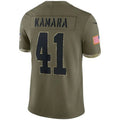 #41 Alvin Kamara Player NO.Saints Olive Salute To Service Limited Football Jerseys