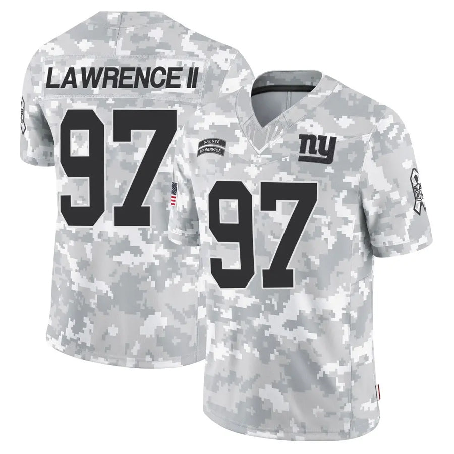 NY.Giants #97 Dexter Lawrence II Player Arctic Camo Salute to Service Limited Football Jerseys
