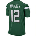 #12 Joe Namath Player NY.Jets Gotham Green Game Football Jerseys