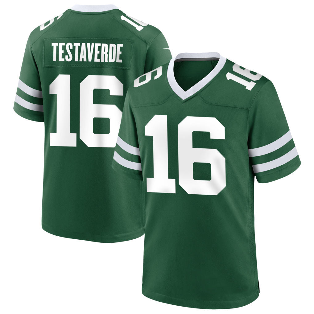 NY.Jets #16 Vinny Testaverde Player Green Home Game Football Jerseys