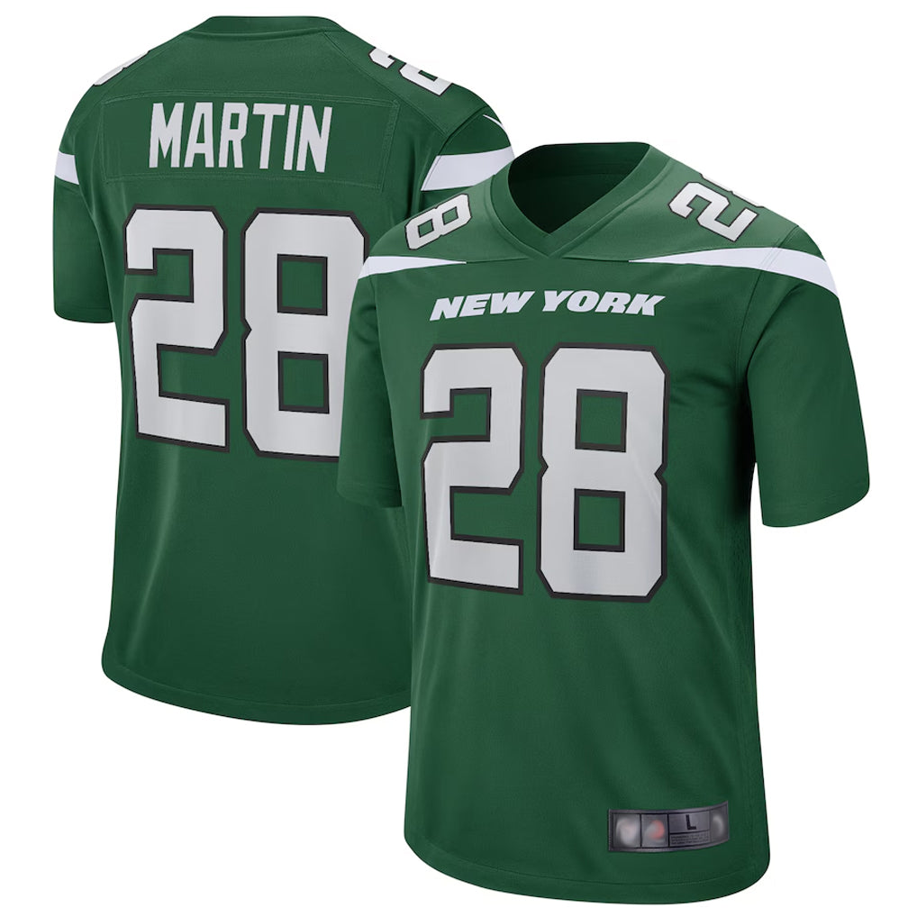 NY.Jets #28 Curtis Martin Player Green Game Football Jerseys