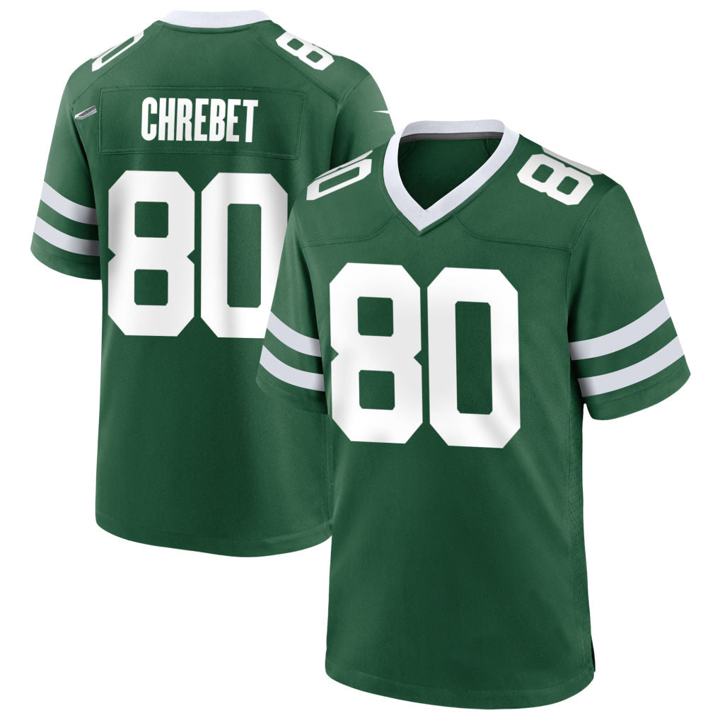 NY.Jets #80 Wayne Chrebet Player Green Home Game Football Jerseys