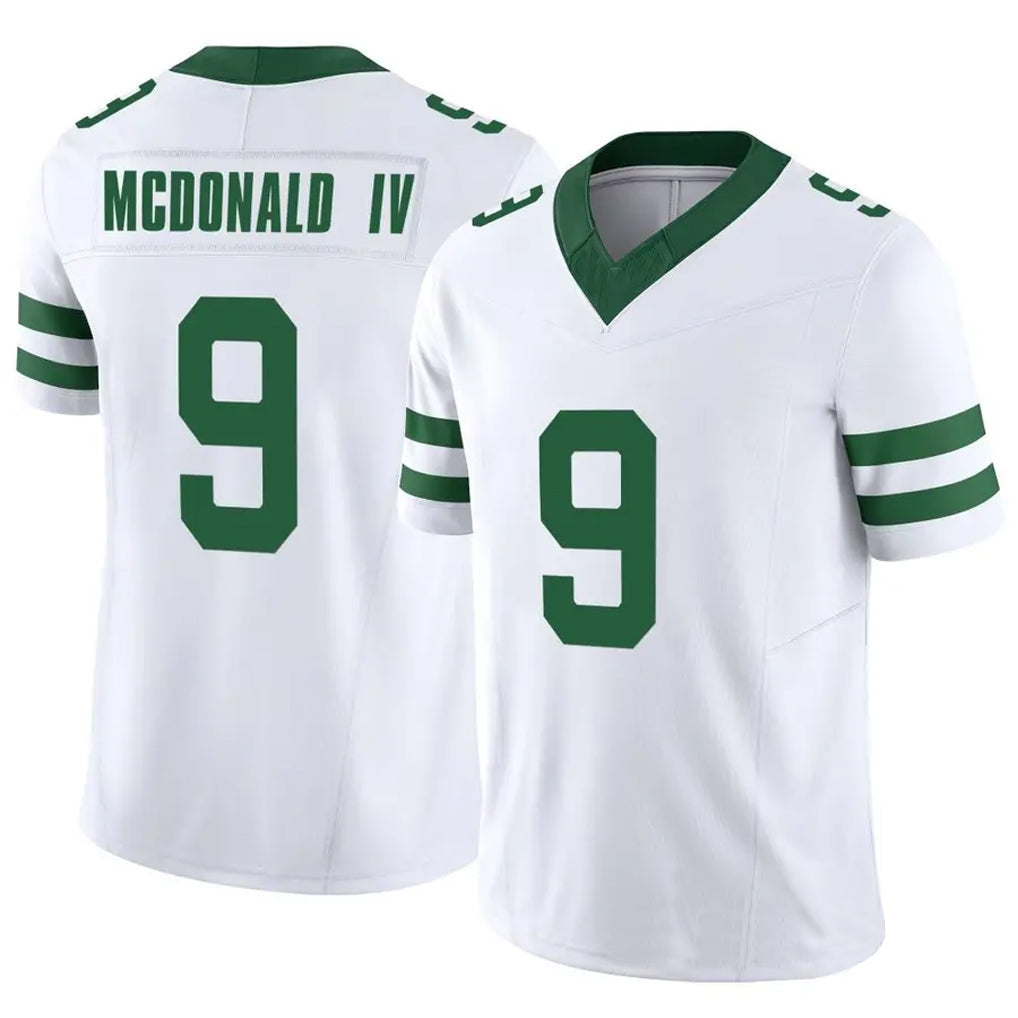 NY.Jets #9 Will McDonald IV Player White Vapor F.U.S.E. Limited Football Jerseys