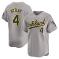 Athletics #4 Lawrence Butler Player Gray  Home Limited Baseball Jerseys