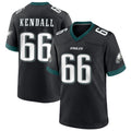 P.Eagles #66 Drew Kendall Player Black Alternate Game Football Jerseys