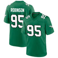 P.Eagles #95 Ty Robinson Player Kelly Green Alternate Game Football Jerseys