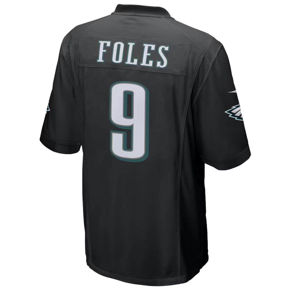 P.Eagles #9 Nick Foles Player Black Game Football Jerseys