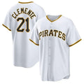 P.Pirates #21 Roberto Clemente Player Gray Throwback Cooperstown Limited Baseball Jerseys