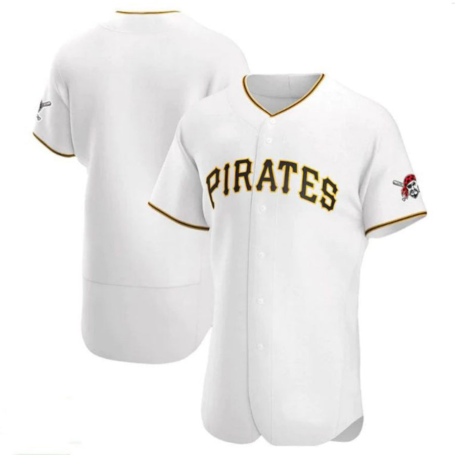 P.Pirates Blank Player White Limited Elite Baseball Jerseys