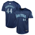 S.Mariners #44 Julio Rodr������������aguez Player Navy Road Limited Baseball Jerseys