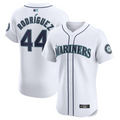 S.Mariners #44 Julio Rodr������������aguez Player White Home Elite Baseball Jerseys