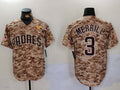 S.Diego Padres #3 Jackson Merrill Camo With PS Patch Cool Base Stitched Baseball Jerseys Player Jersey