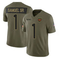 W.Commanders #1 Deebo Samuel Sr Player Olive Salute To Service Limited Football Jerseys