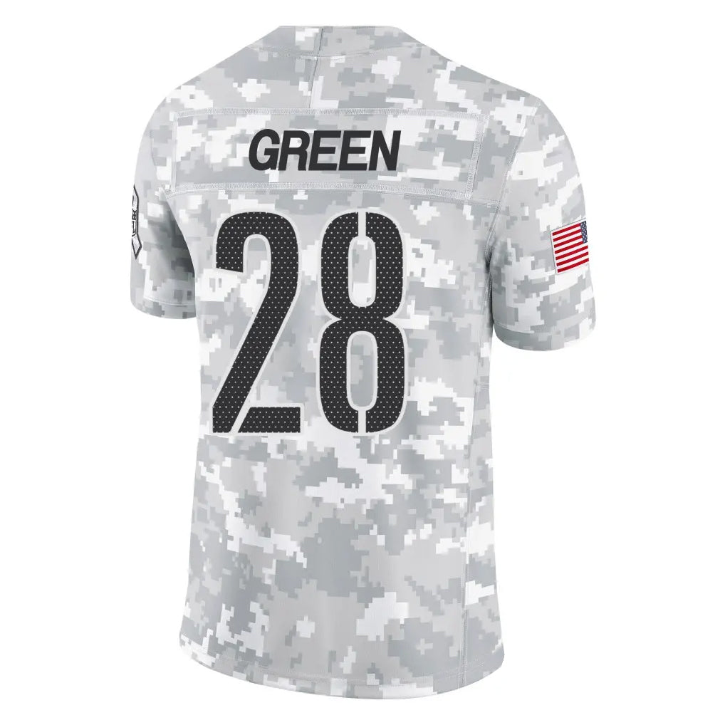 W.Commanders #28 Darrell Green Player Arctic Camo Salute To Service Limited Football Jerseys