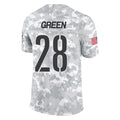 W.Commanders #28 Darrell Green Player Arctic Camo Salute To Service Limited Football Jerseys