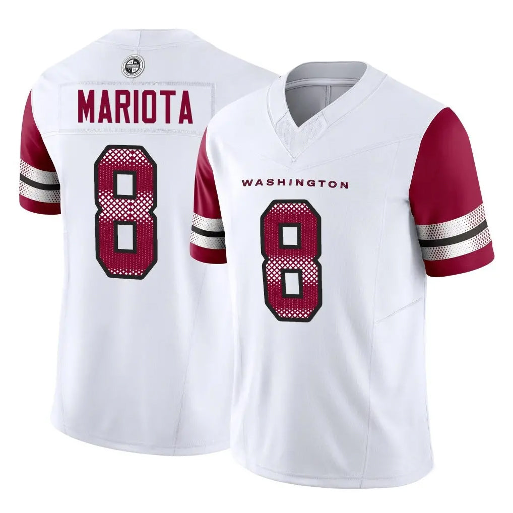 W.Commanders #8 Marcus Mariota Player White Vapor F.U.S.E. Limited Football Jerseys