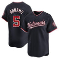 W.Nationals #5 CJ Abrams Player Navy Blue Replica Baseball Jerseys