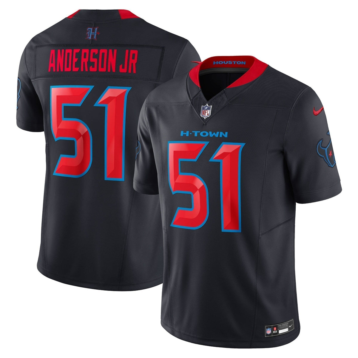 Will Anderson Jr. Houston Texans Nike 2nd Alternate Vapor F.U.S.E. Limited Jersey - Navy