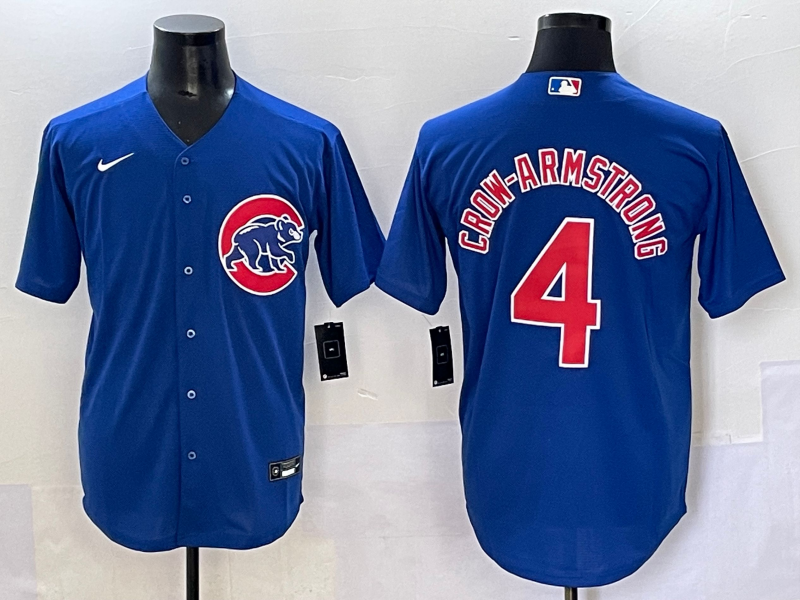 Men's Chicago Cubs Pete Crow-Armstrong #4 Royal Limited Player Jersey