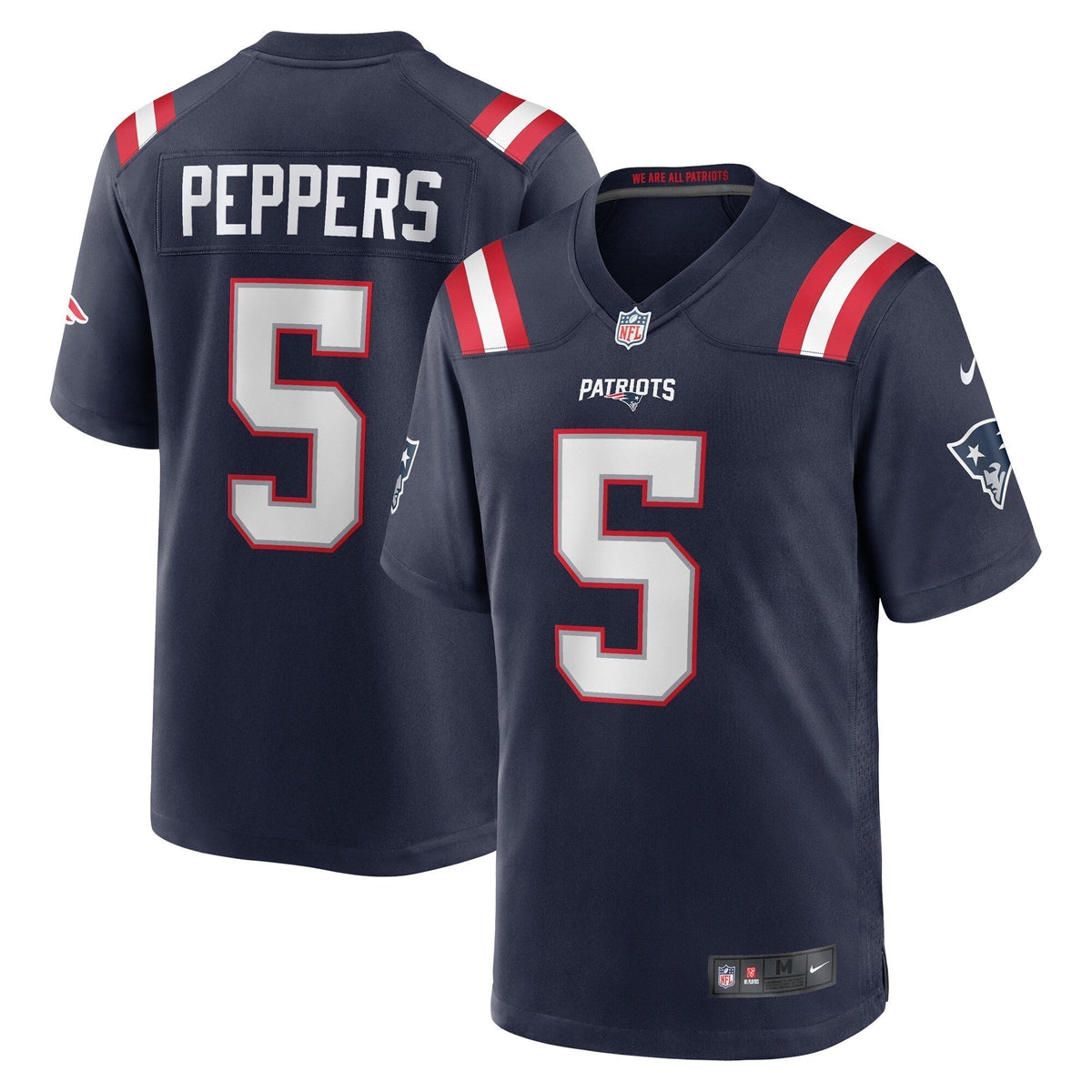 Jabrill Peppers New England Patriots Nike Game   Jersey - Navy