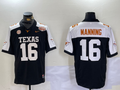 Men's Texas Longhorns Arch Manning #16 Black Game Jersey