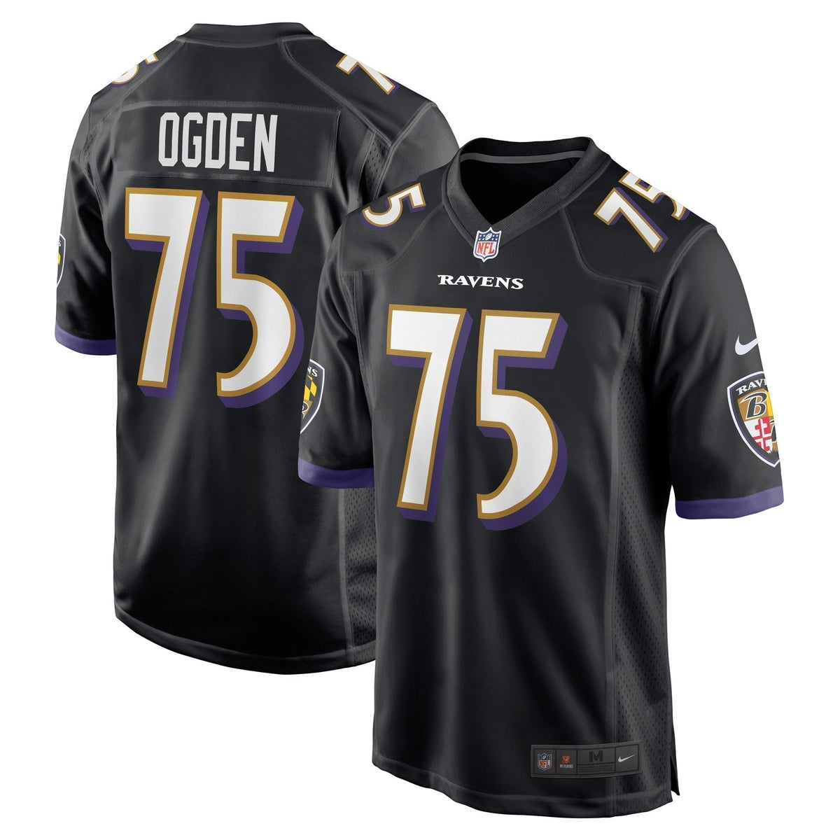 Jonathan Ogden Baltimore Ravens Nike Retired   Jersey - Black